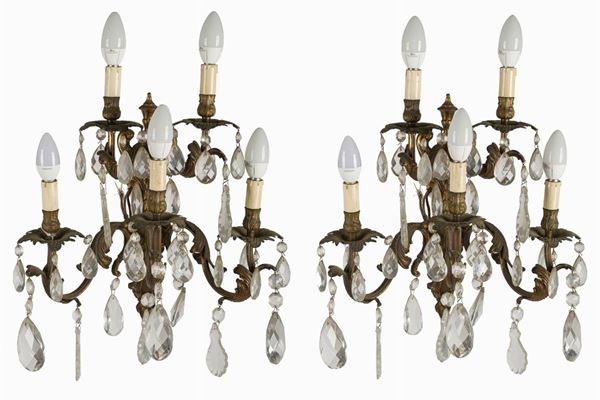 Pair of wall lights
