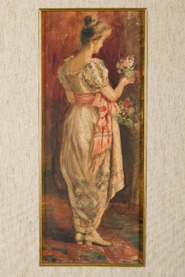 Emma Regis - Girl with flowers