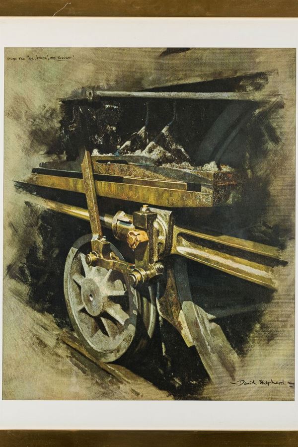 David Shepherd - Study for &quot;Oil, Muck and Sunlight&quot;