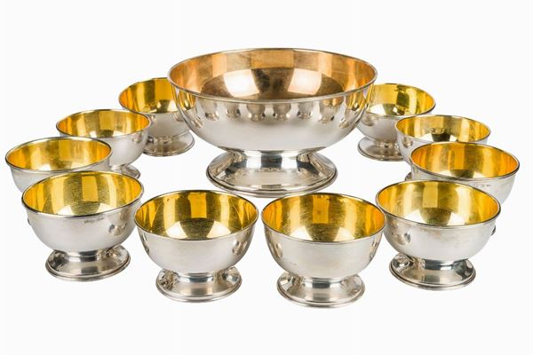 800 silver fruit salad set