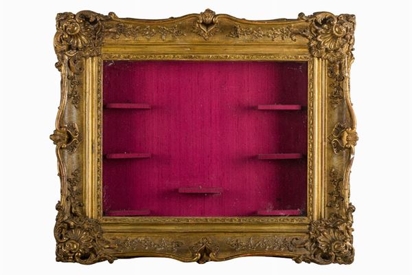 Notice board frame in gilded wood