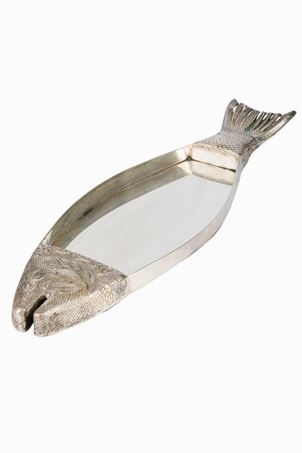 Surtout de table in silver metal