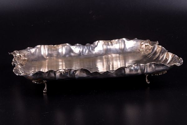 Rectangular silver tray