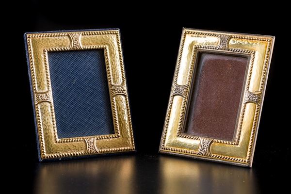 Pair of 925 silver photo frames