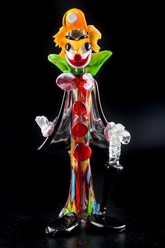 Murano glass clown
