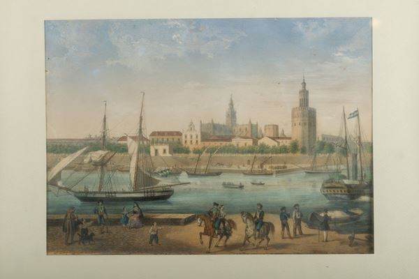 View of the Port of Seville