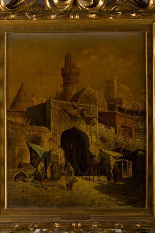 L. Urban - Veduta di citt&#224; mediorientale