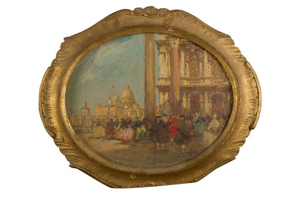 Piazzetta di Venezia alla moda del Settecento