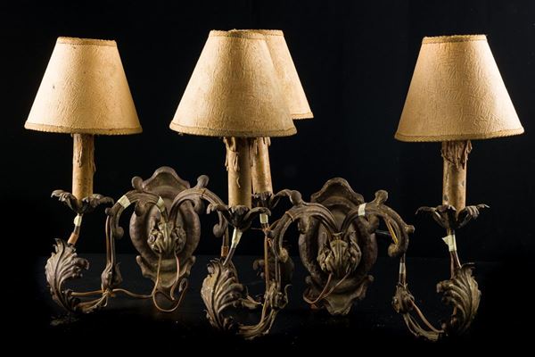 Pair of wall lights