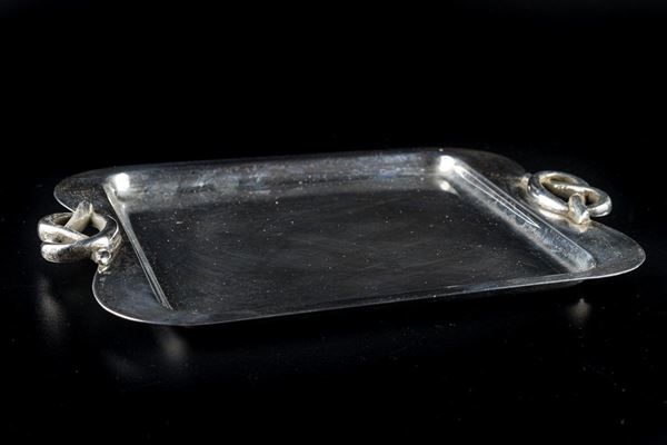 Piccolo vassoio in argento 800
