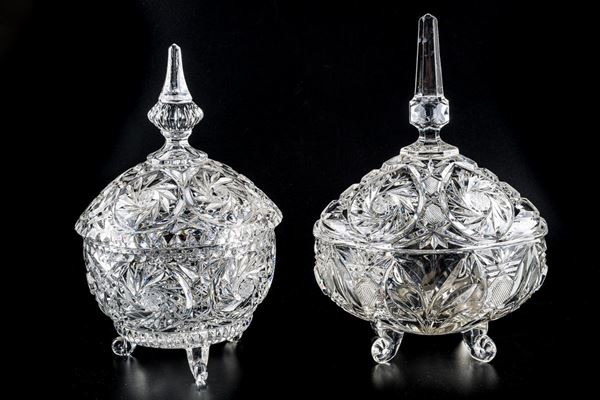 Pair of bon-bon holders