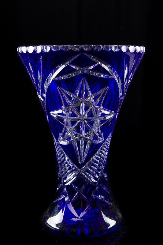 Vaso in cristallo Boemia