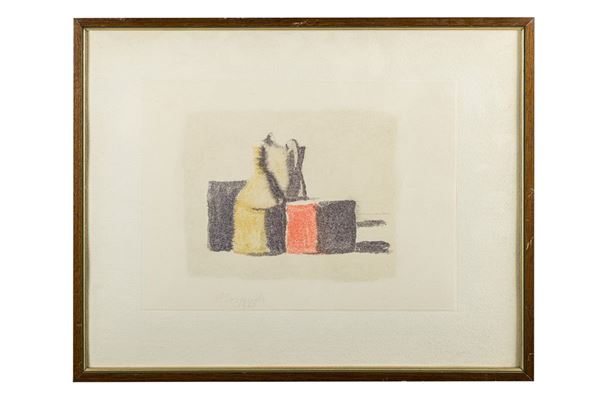 Giorgio Morandi - Still life with cube