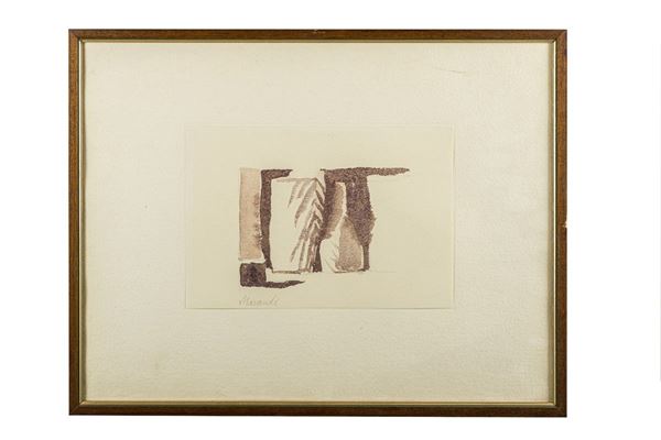 Giorgio Morandi - Still life with glasses