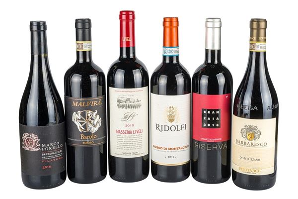 Six bottles of wine