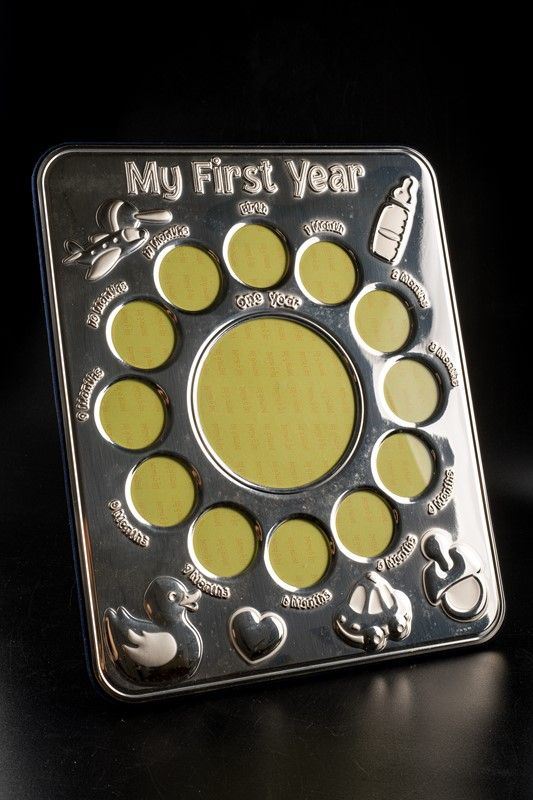 My first year silver photo frame