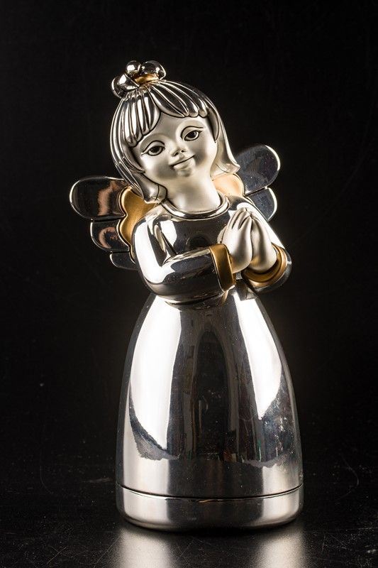 &quot;Serenity&quot; angel in silver resin