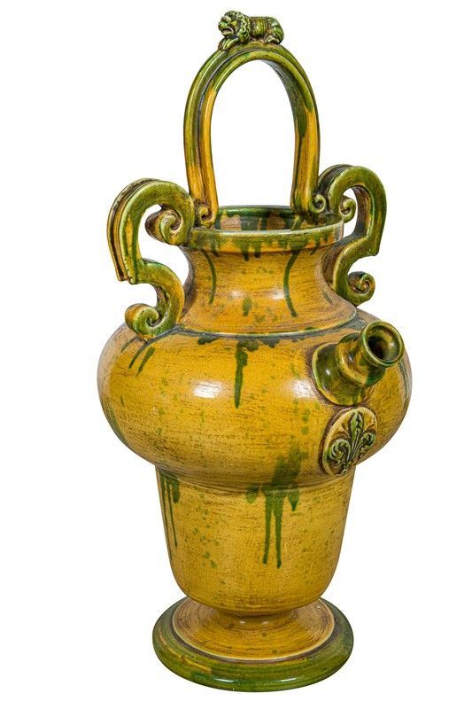 Glazed ceramic jar