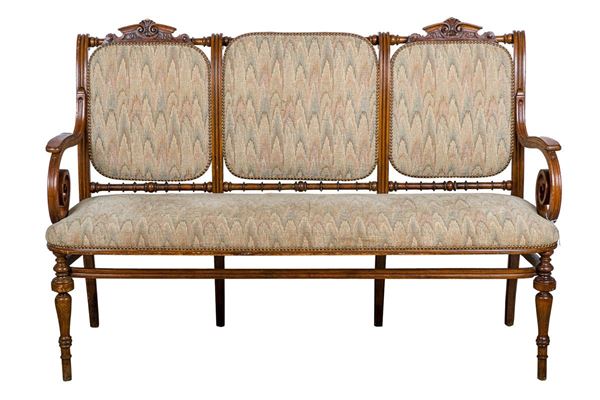 Walnut sofa