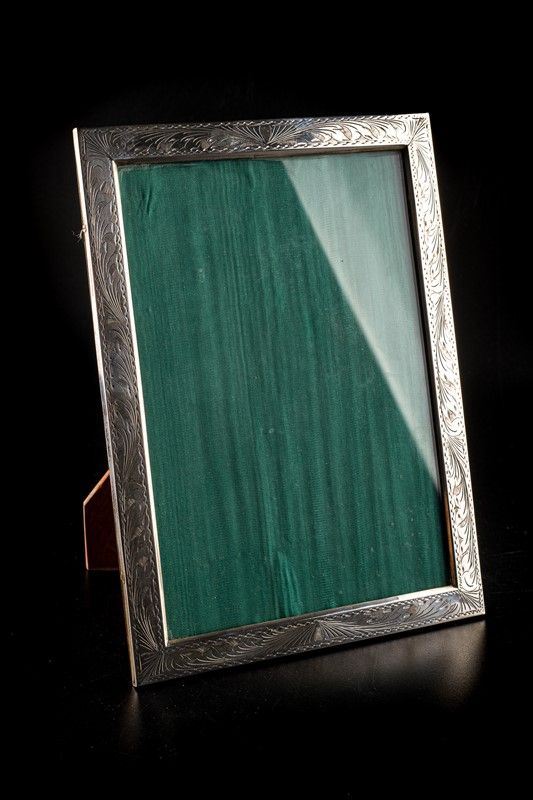 Silver photo frame