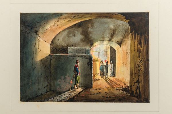 Giacinto Gigante (attr.) - Three views of the city