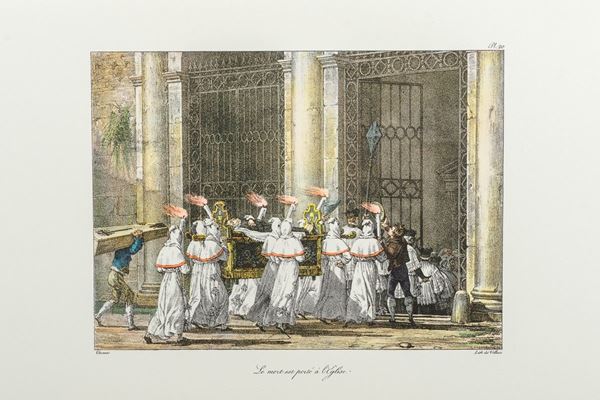 Antoine Jean Baptiste Thomas &amp; Fran&#231;ois De Villain - Pair of color lithographs