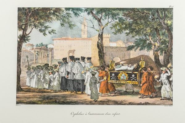 Antoine Jean Baptiste Thomas &amp; Fran&#231;ois De Villain - Pair of color lithographs