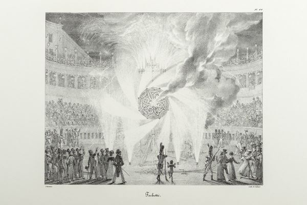 Antoine Jean Baptiste Thomas &amp; Fran&#231;ois De Villain - Quattro litografie in bianco e nero