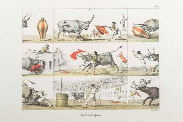 Antoine Jean Baptiste Thomas &amp; Fran&#231;ois De Villain - Pair of color lithographs