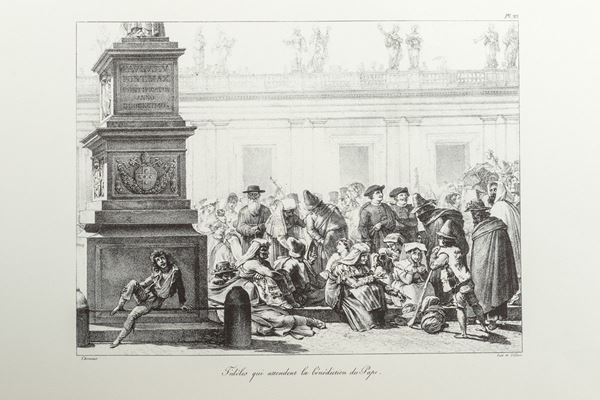 Antoine Jean Baptiste Thomas &amp; Fran&#231;ois De Villain - Four black and white lithographs
