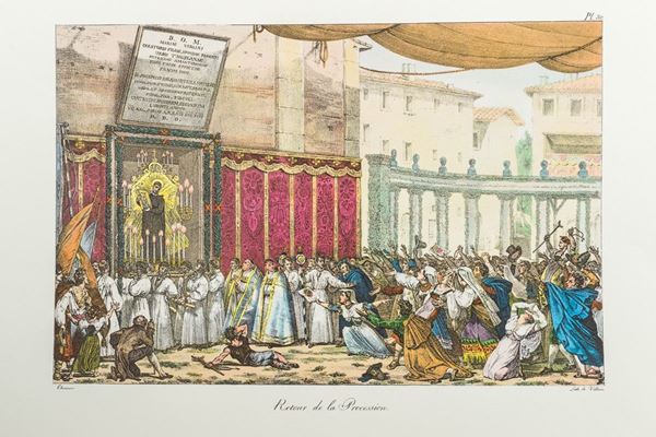 Antoine Jean Baptiste Thomas &amp; Fran&#231;ois De Villain - Pair of color lithographs