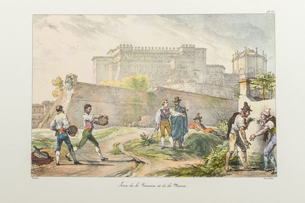 Antoine Jean Baptiste Thomas &amp; Fran&#231;ois De Villain - Tre litografie a colori