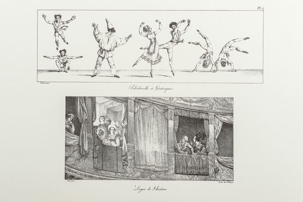 Antoine Jean Baptiste Thomas &amp; Fran&#231;ois De Villain - Three black and white lithographs