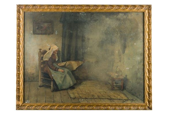 James H.  Cloetingh - Old woman sitting