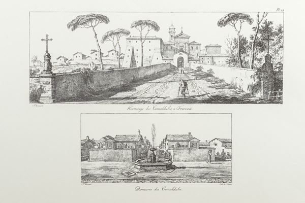 Antoine Jean Baptiste Thomas &amp; Fran&#231;ois De Villain - Four black and white lithographs