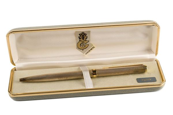 GoldenRose ballpoint pen in silver