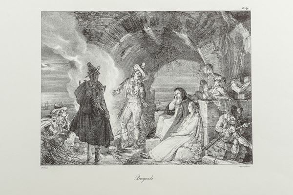 Antoine Jean Baptiste Thomas &amp; Fran&#231;ois De Villain - Pair of black and white lithographs