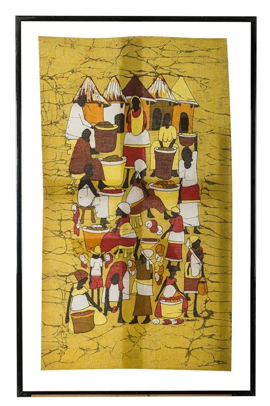 Scene with African figures