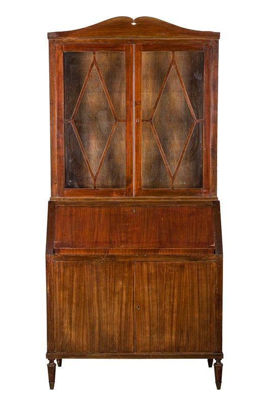 Bookcase with writing desk