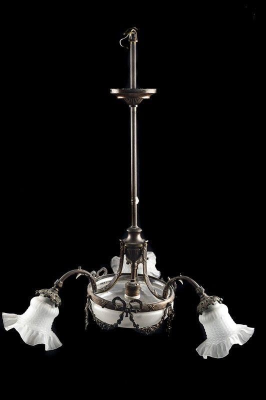Three-arm chandelier