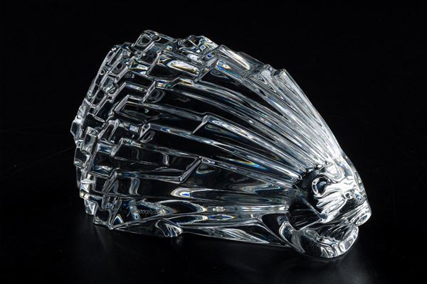 Istrice in cristallo di Baccarat