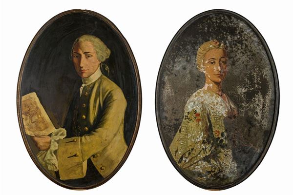 Pair of trendy 17th century ovals