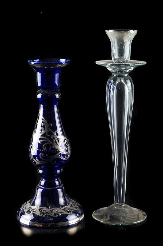 Lot of two candle holders