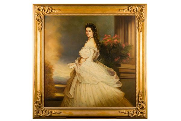 Empress Elisabeth of Austria in a gala dress