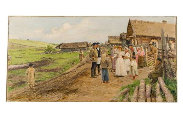 Il'ia Efimovich Repin (a firma di) - The young lady in the country