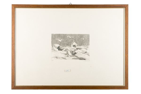 Livio Meconi - Marina con barche