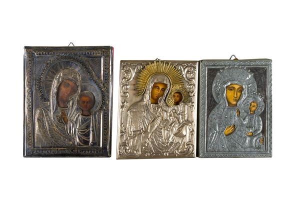 Three small Russian icons
