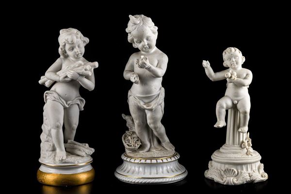 Lotto di tre statuine