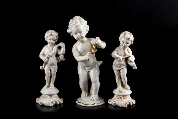 Lotto di tre statuine
