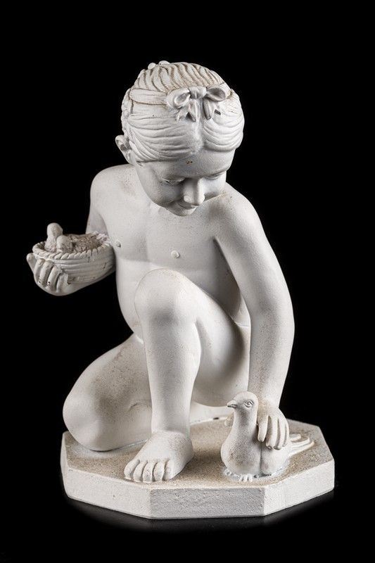 Bambina con volatili